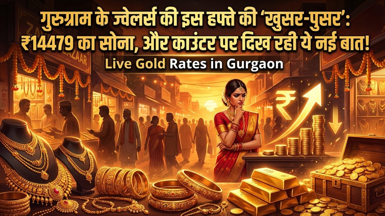 गुरुग्राम के ज्वेलर्स की इस हफ्ते की 'खुसर-पुसर': ₹14479 का सोना, और काउंटर पर दिख रही ये नई बात!