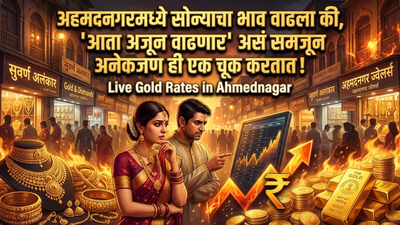 अहमदनगरमध्ये सोन्याचा भाव वाढला की, 'आता अजून वाढणार' असं समजून अनेकजण ही एक चूक करतात!