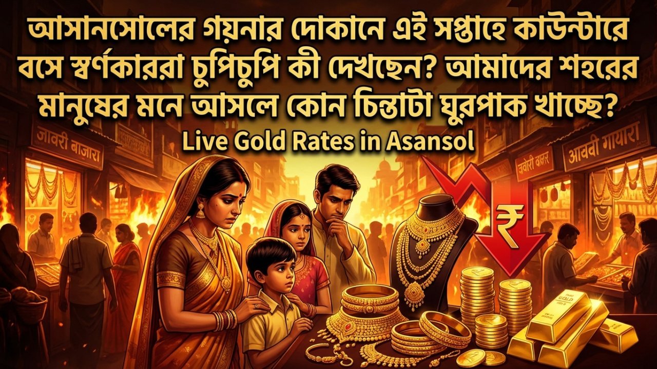 আসানসোলের গয়নার দোকানে এই সপ্তাহে কাউন্টারে বসে স্বর্ণকাররা চুপিচুপি কী দেখছেন? আমাদের শহরের মানুষের মনে আসলে কোন চিন্তাটা ঘুরপাক খাচ্ছে?