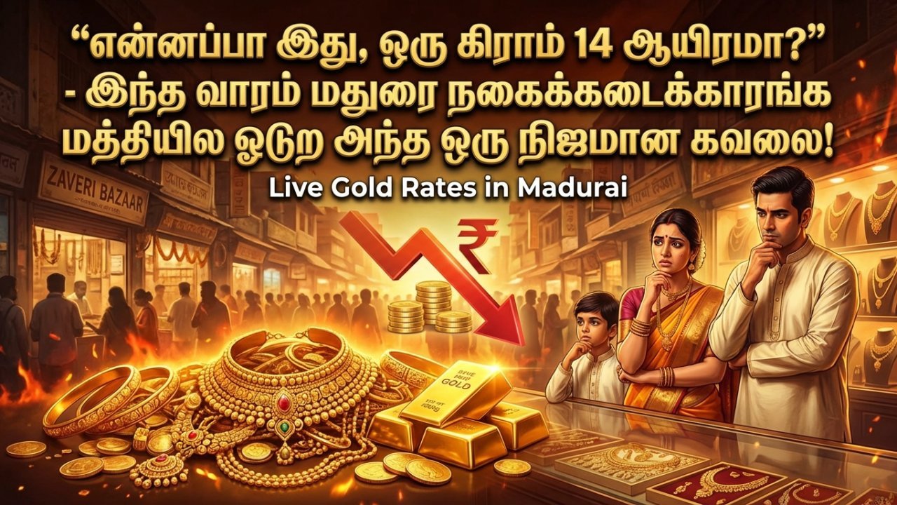 “என்னப்பா இது, ஒரு கிராம் 14 ஆயிரமா?” - இந்த வாரம் மதுரை நகைக்கடைக்காரங்க மத்தியில ஓடுற அந்த ஒரு நிஜமான கவலை!