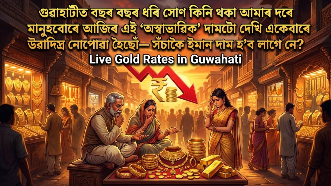 গুৱাহাটীত বছৰ বছৰ ধৰি সোণ কিনি থকা আমাৰ দৰে মানুহবোৰে আজিৰ এই ‘অস্বাভাৱিক’ দামটো দেখি একেবাৰে উৱাদিহ নোপোৱা হৈছোঁ— সঁচাকৈ ইমান দাম হ’ব লাগে নে?
