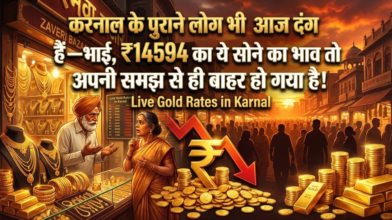 करनाल के पुराने लोग भी आज दंग हैं—भाई, ₹14594 का ये सोने का भाव तो अपनी समझ से ही बाहर हो गया है!