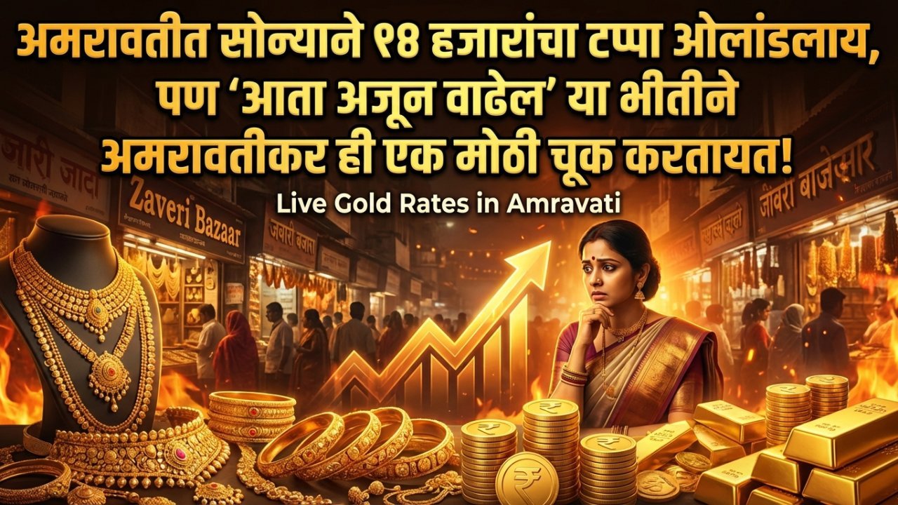 अमरावतीत सोन्याने १४ हजारांचा टप्पा ओलांडलाय, पण 'आता अजून वाढेल' या भीतीने अमरावतीकर ही एक मोठी चूक करतायत!