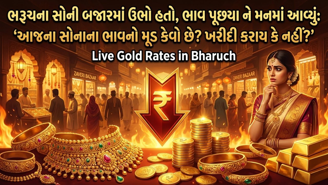 ભરૂચના સોની બજારમાં ઉભો હતો, ભાવ પૂછ્યા ને મનમાં આવ્યું: 'આજના સોનાના ભાવનો મૂડ કેવો છે? ખરીદી કરાય કે નહીં?'