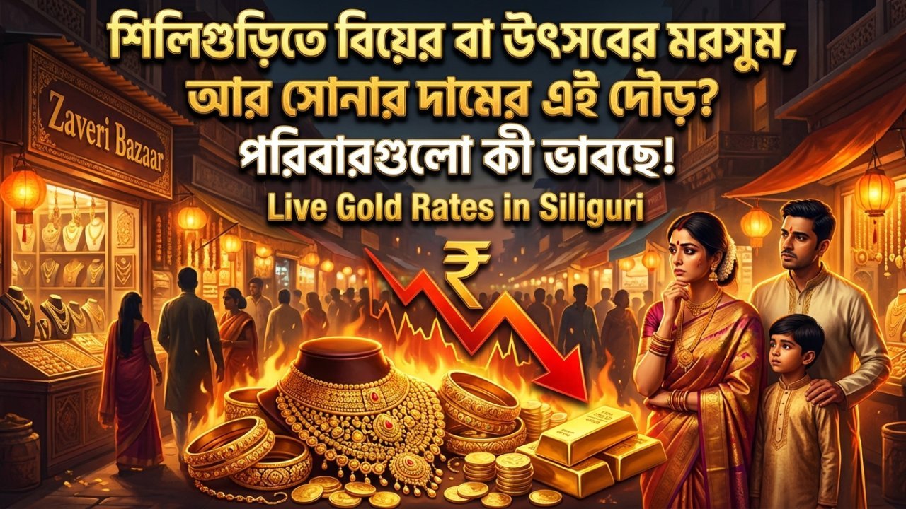 শিলিগুড়িতে বিয়ের বা উৎসবের মরসুম, আর সোনার দামের এই দৌড়? পরিবারগুলো কী ভাবছে!