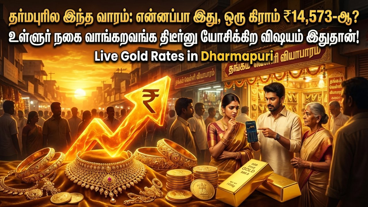 தர்மபுரில இந்த வாரம்: என்னப்பா இது, ஒரு கிராம் ₹14,573-ஆ? உள்ளூர் நகை வாங்கறவங்க திடீர்னு யோசிக்கிற விஷயம் இதுதான்!