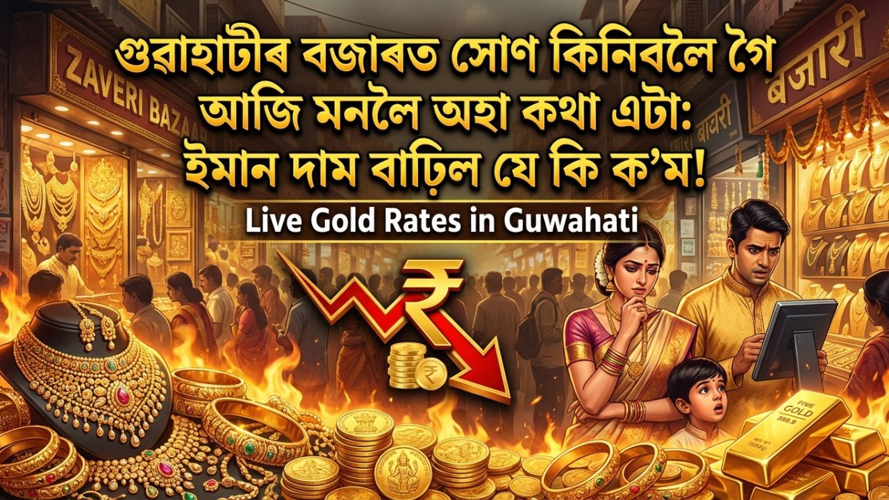 গুৱাহাটীৰ বজাৰত সোণ কিনিবলৈ গৈ আজি মনলৈ অহা কথা এটা: ইমান দাম বাঢ়িল যে কি ক'ম!
