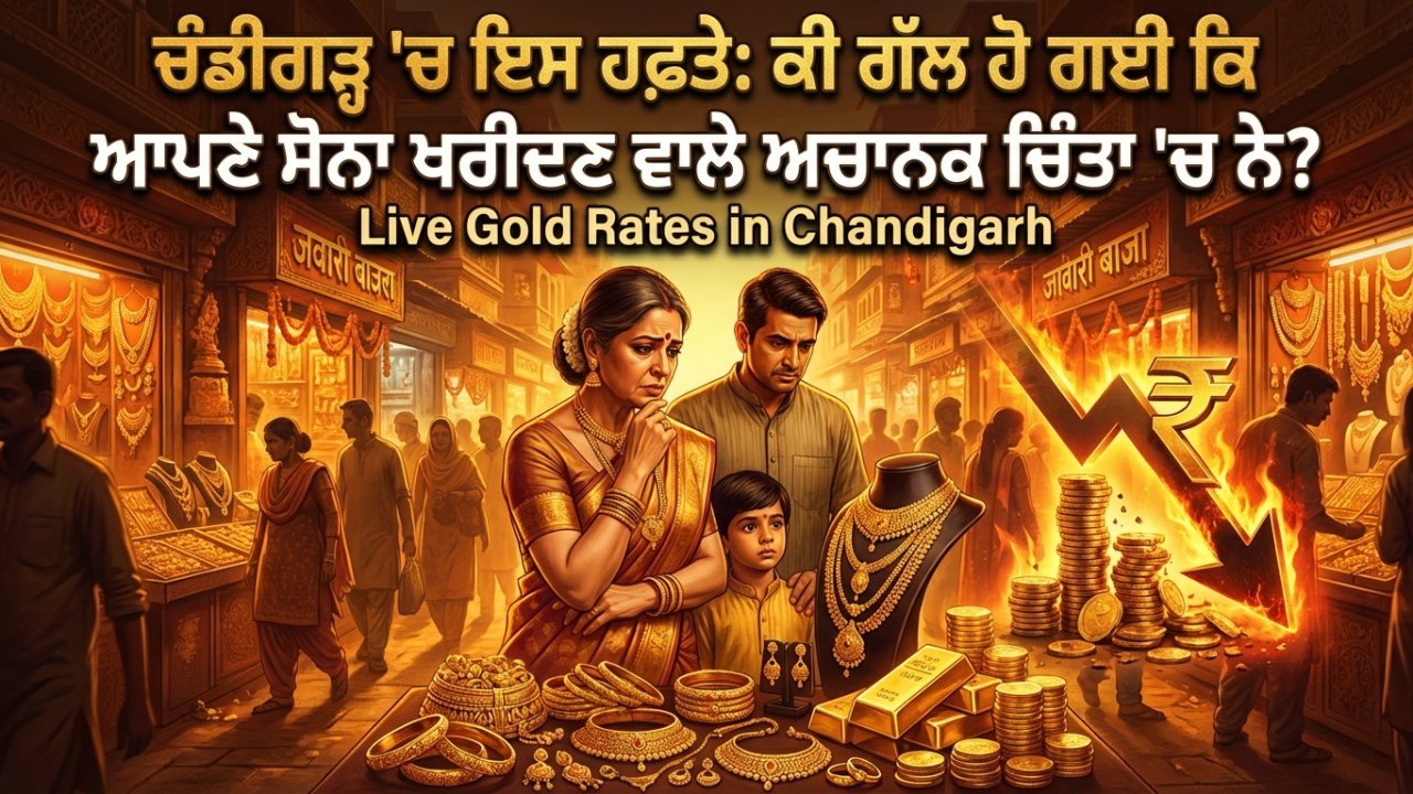 ਚੰਡੀਗੜ੍ਹ 'ਚ ਇਸ ਹਫ਼ਤੇ: ਕੀ ਗੱਲ ਹੋ ਗਈ ਕਿ ਆਪਣੇ ਸੋਨਾ ਖਰੀਦਣ ਵਾਲੇ ਅਚਾਨਕ ਚਿੰਤਾ 'ਚ ਨੇ?