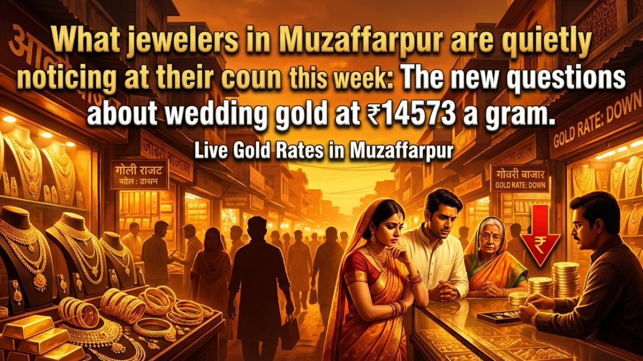 What jewelers in Muzaffarpur are quietly noticing at their counters this week: The new questions about wedding gold at ₹14573 a gram.