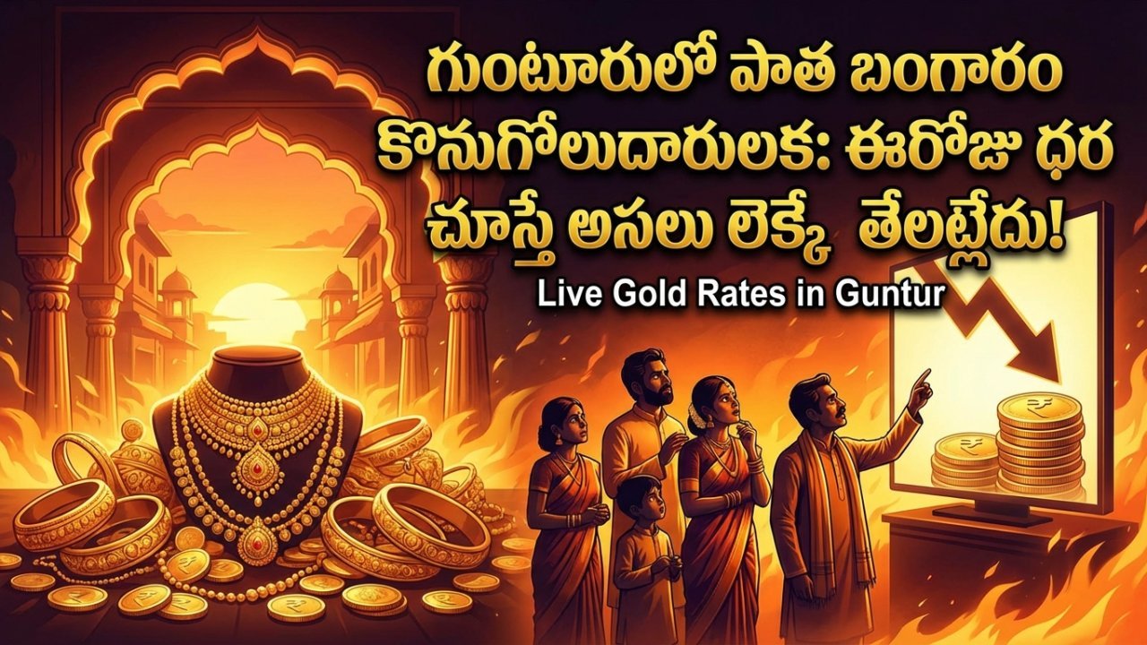 గుంటూరులో పాత బంగారం కొనుగోలుదారులకు: ఈరోజు ధర చూస్తే అసలు లెక్కే తేలట్లేదు!