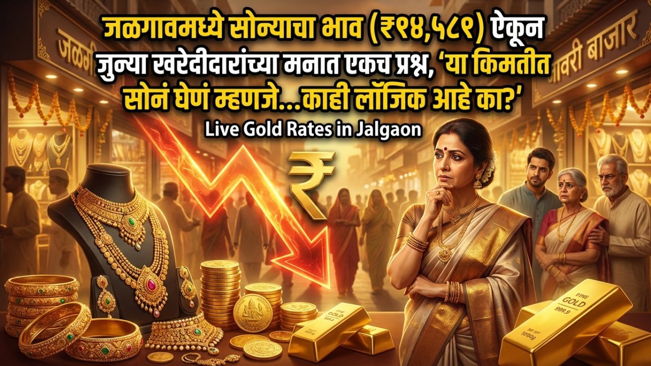 जळगावमध्ये सोन्याचा भाव (₹१४,५८१) ऐकून जुन्या खरेदीदारांच्या मनात एकच प्रश्न, 'या किमतीत सोनं घेणं म्हणजे... काही लॉजिक आहे का?'
