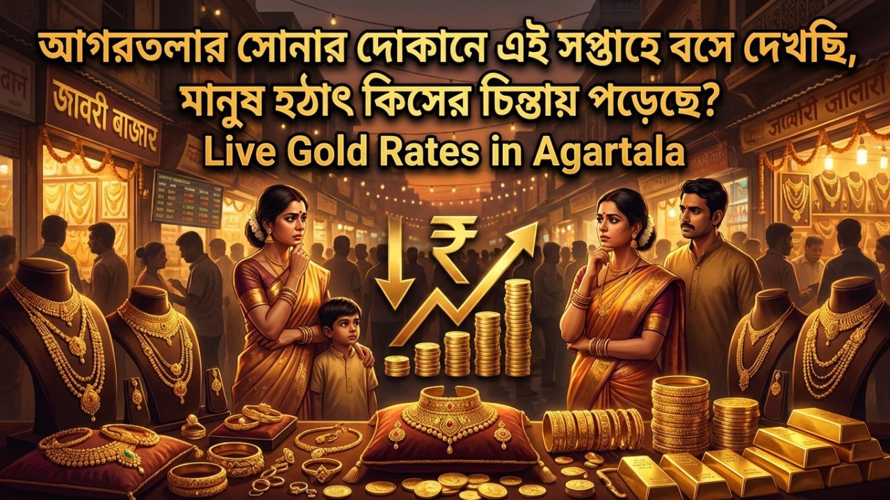 আগরতলার সোনার দোকানে এই সপ্তাহে বসে দেখছি, মানুষ হঠাৎ কিসের চিন্তায় পড়েছে?