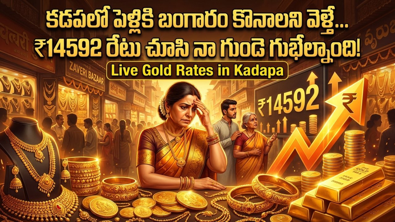 కడపలో పెళ్లికి బంగారం కొనాలని వెళ్తే... ₹14592 రేటు చూసి నా గుండె గుభేల్మంది!