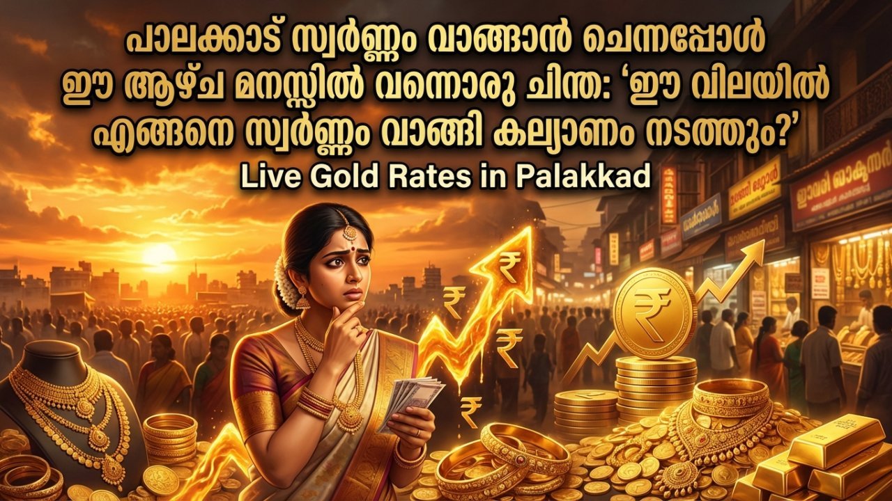 പാലക്കാട് സ്വർണ്ണം വാങ്ങാൻ ചെന്നപ്പോൾ ഈ ആഴ്ച മനസ്സിൽ വന്നൊരു ചിന്ത: 'ഈ വിലയിൽ എങ്ങനെ സ്വർണ്ണം വാങ്ങി കല്യാണം നടത്തും?'