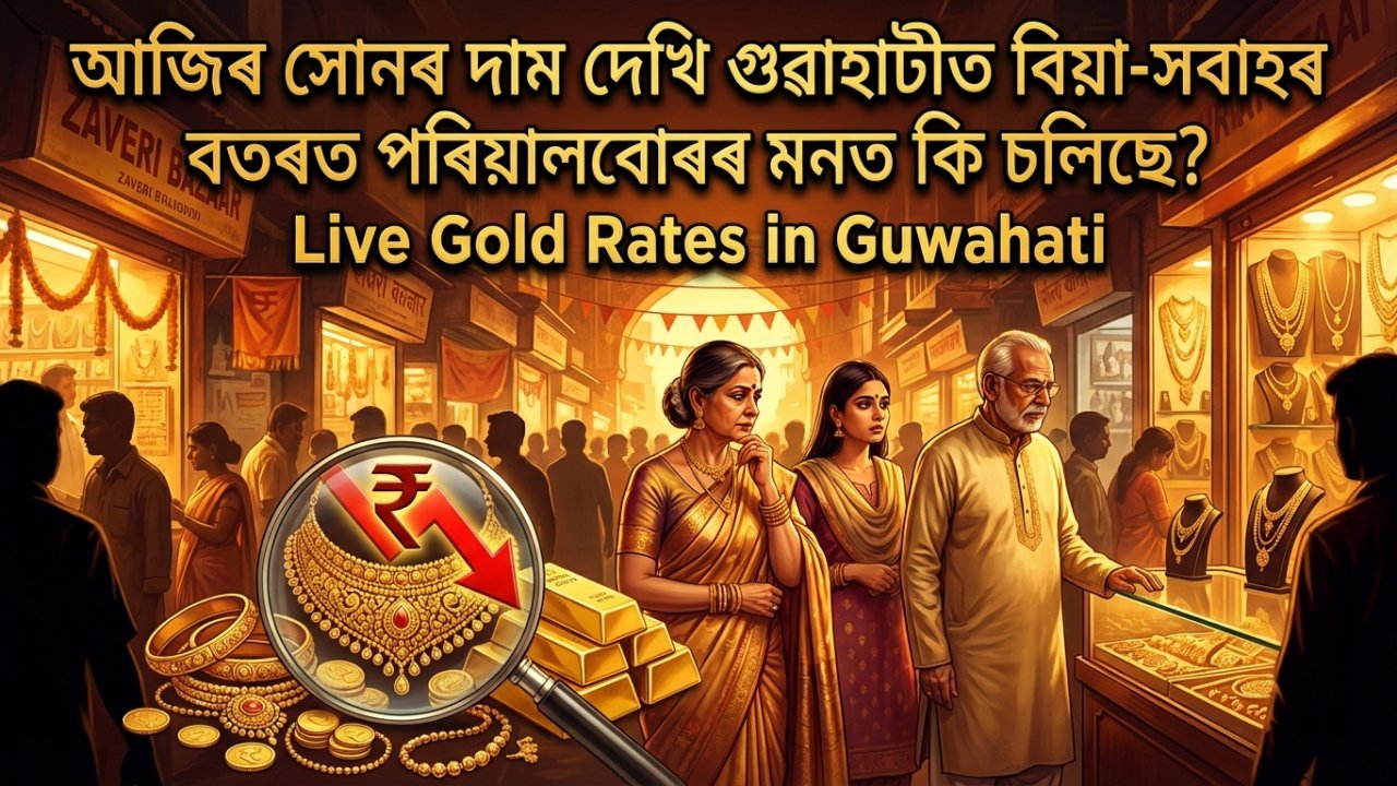 আজিৰ সোণৰ দাম দেখি গুৱাহাটীত বিয়া-সবাহৰ বতৰত পৰিয়ালবোৰৰ মনত কি চলিছে?