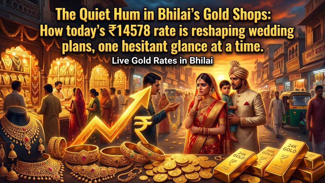 The Quiet Hum in Bhilai's Gold Shops: How today's ₹14578 rate is reshaping wedding plans, one hesitant glance at a time.
