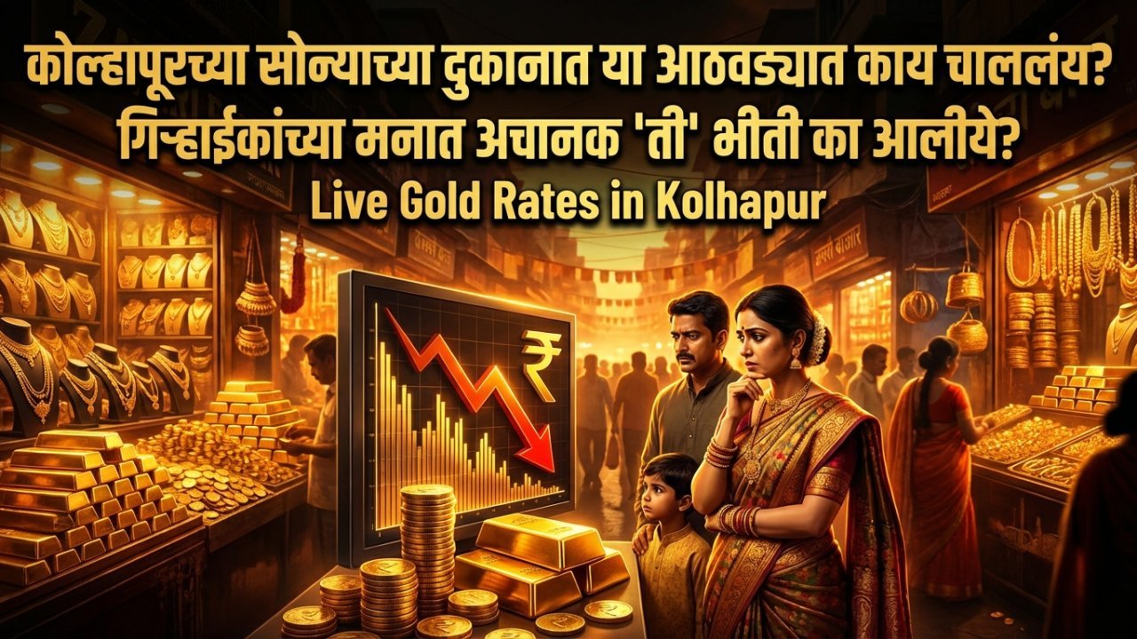 कोल्हापूरच्या सोन्याच्या दुकानात या आठवड्यात काय चाललंय? गिऱ्हाईकांच्या मनात अचानक 'ती' भीती का आलीये?