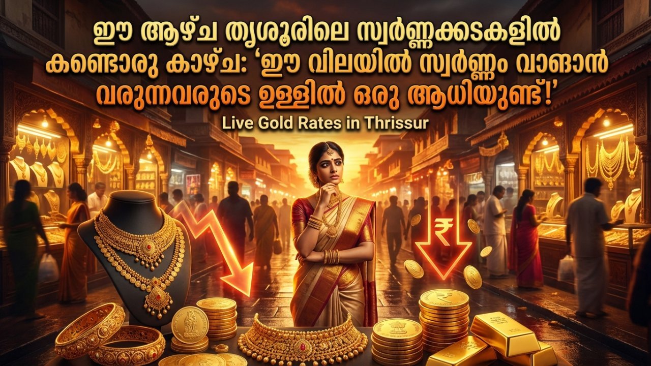 ഈ ആഴ്ച തൃശൂരിലെ സ്വർണ്ണക്കടകളിൽ കണ്ടൊരു കാഴ്ച: 'ഈ വിലയിൽ സ്വർണ്ണം വാങ്ങാൻ വരുന്നവരുടെ ഉള്ളിൽ ഒരു ആധിയുണ്ട്!'