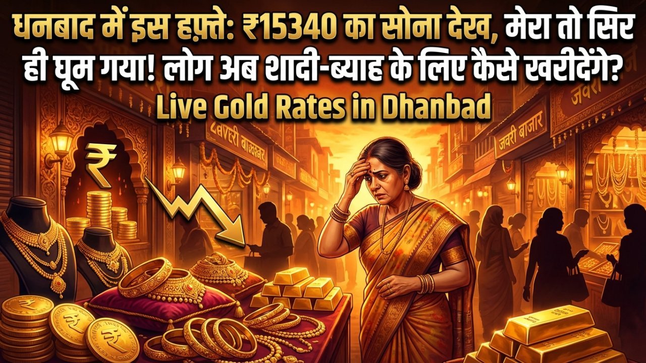 धनबाद में इस हफ़्ते: ₹15340 का सोना देख, मेरा तो सिर ही घूम गया! लोग अब शादी-ब्याह के लिए कैसे खरीदेंगे?