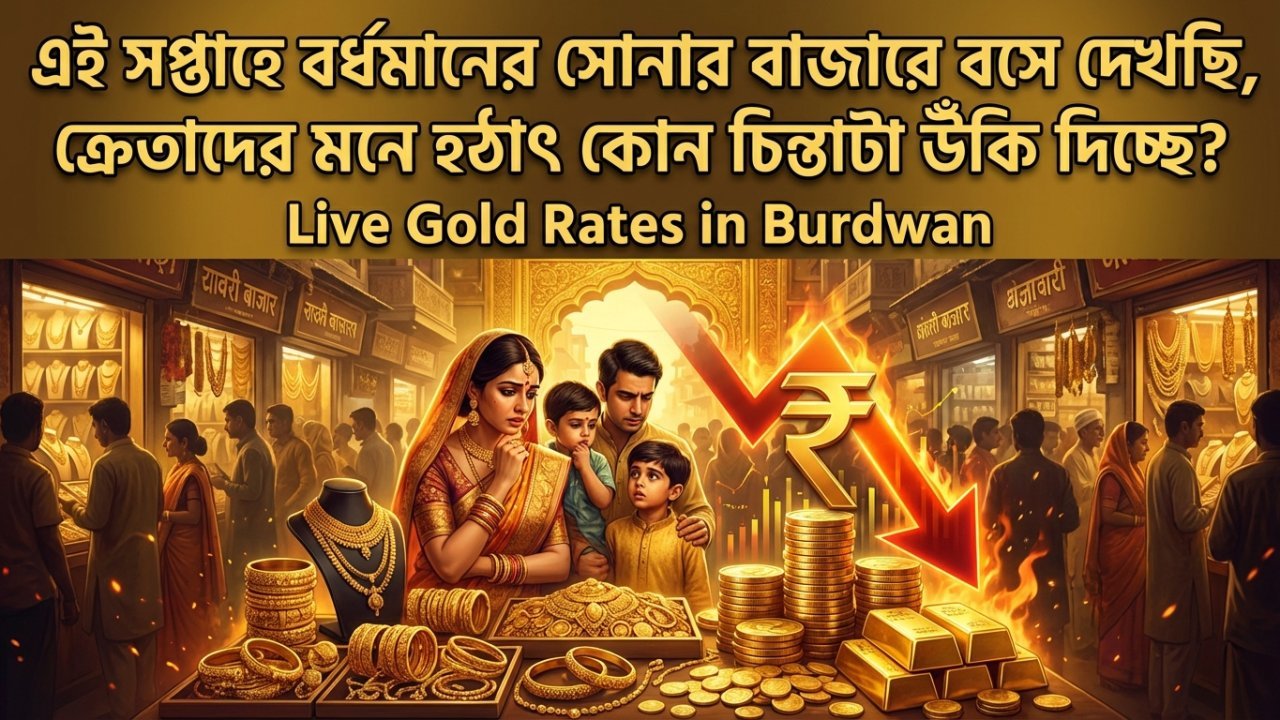 এই সপ্তাহে বর্ধমানের সোনার বাজারে বসে দেখছি, ক্রেতাদের মনে হঠাৎ কোন চিন্তাটা উঁকি দিচ্ছে?