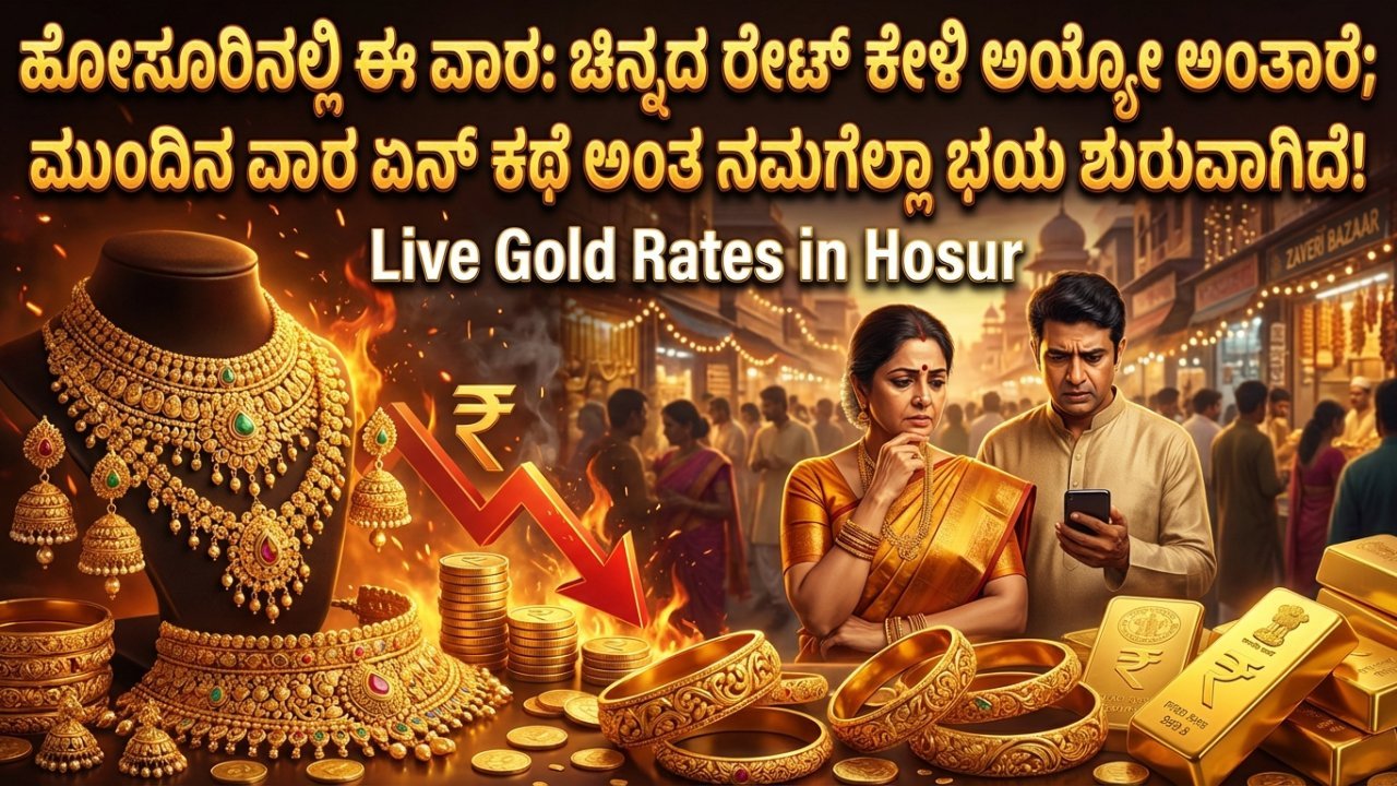 ಹೋಸೂರಿನಲ್ಲಿ ಈ ವಾರ: ಚಿನ್ನದ ರೇಟ್ ಕೇಳಿ ಅಯ್ಯೋ ಅಂತಾರೆ; ಮುಂದಿನ ವಾರ ಏನ್ ಕಥೆ ಅಂತ ನಮ್ಗೆಲ್ಲಾ ಭಯ ಶುರುವಾಗಿದೆ!
