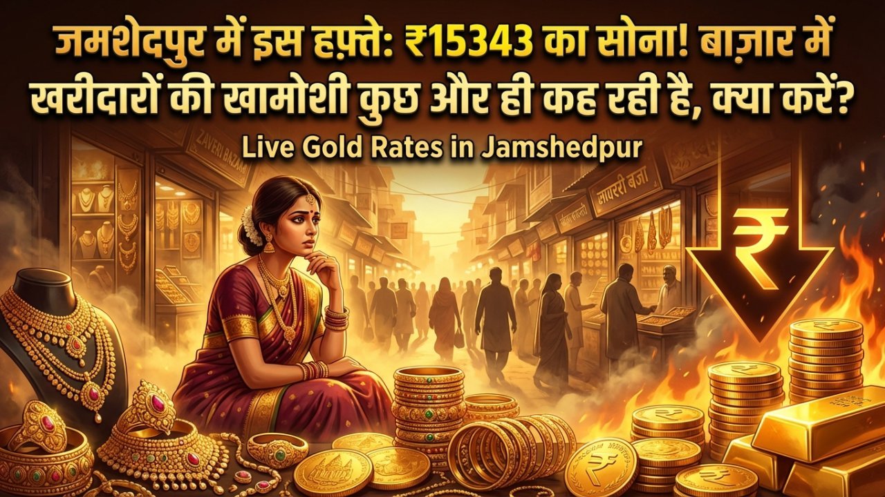 जमशेदपुर में इस हफ़्ते: ₹15343 का सोना! बाज़ार में खरीदारों की खामोशी कुछ और ही कह रही है, क्या करें?