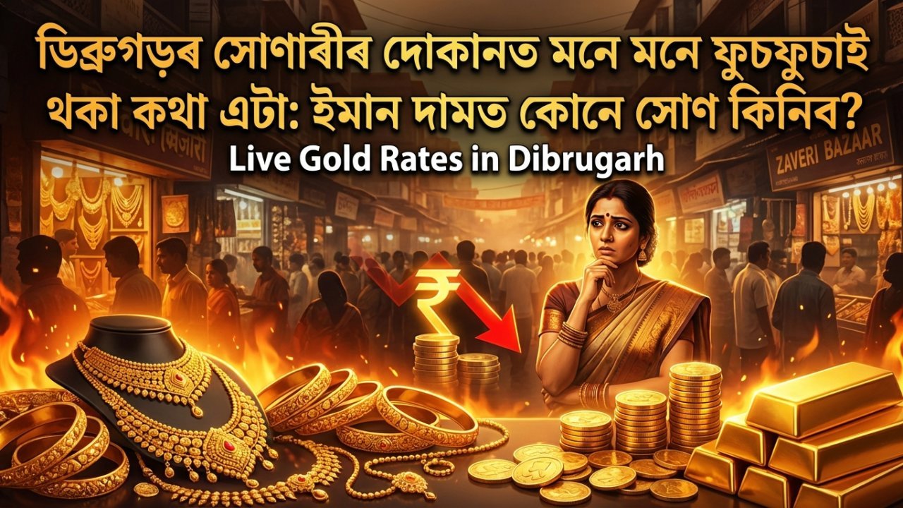 ডিব্ৰুগড়ৰ সোণাৰীৰ দোকানত মনে মনে ফুচফুচাই থকা কথা এটা: ইমান দামত কোনে সোণ কিনিব?