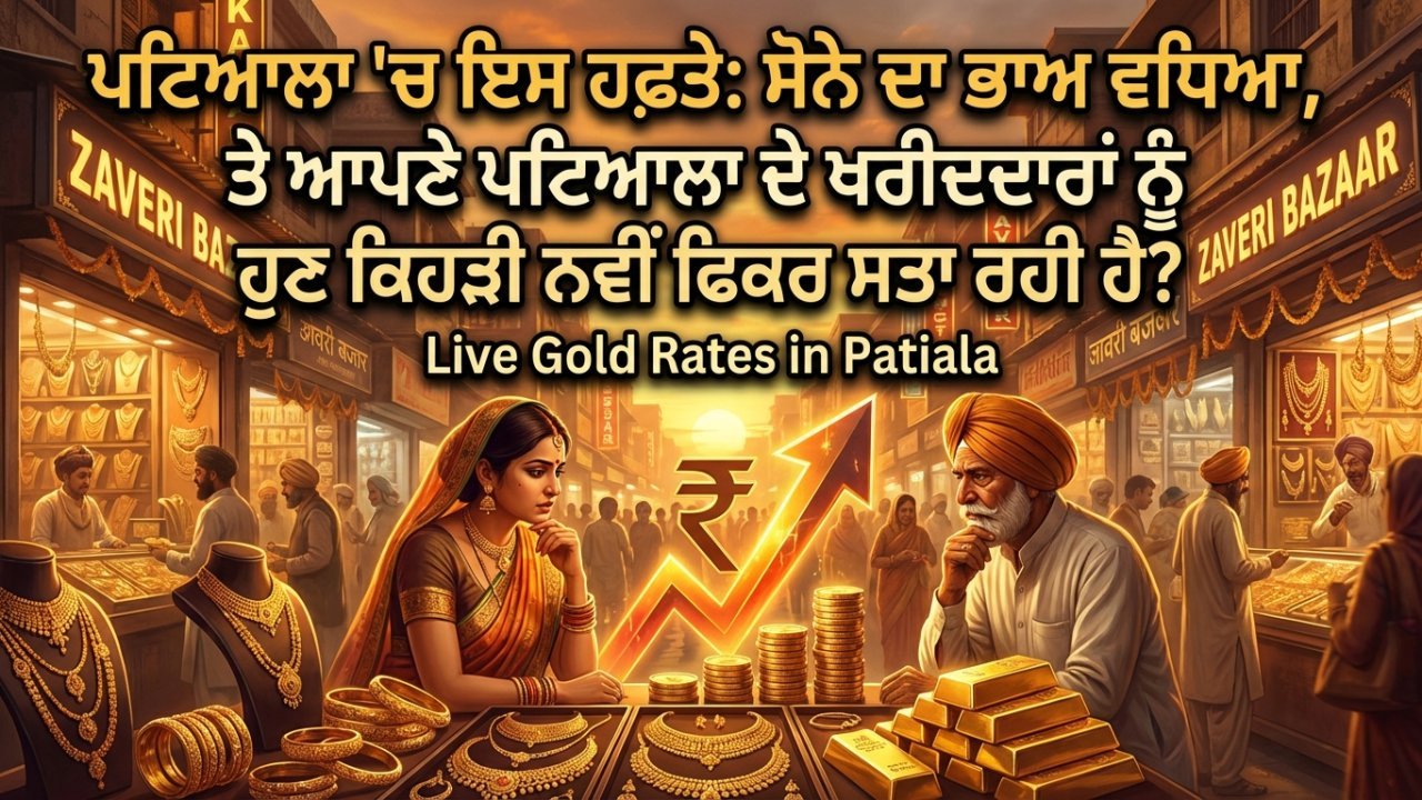 ਪਟਿਆਲਾ 'ਚ ਇਸ ਹਫ਼ਤੇ: ਸੋਨੇ ਦਾ ਭਾਅ ਵਧਿਆ, ਤੇ ਆਪਣੇ ਪਟਿਆਲਾ ਦੇ ਖਰੀਦਦਾਰਾਂ ਨੂੰ ਹੁਣ ਕਿਹੜੀ ਨਵੀਂ ਫਿਕਰ ਸਤਾ ਰਹੀ ਹੈ?