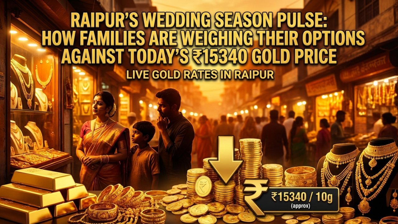 Raipur's Wedding Season Pulse: How Families are Weighing Their Options Against Today's ₹15340 Gold Price