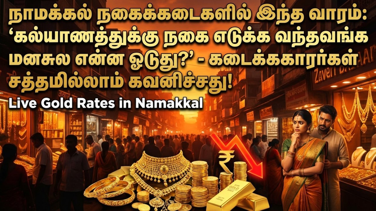 நாமக்கல் நகைக்கடைகளில் இந்த வாரம்: 'கல்யாணத்துக்கு நகை எடுக்க வந்தவங்க மனசுல என்ன ஓடுது?' - கடைக்காரர்கள் சத்தமில்லாம கவனிச்சது!