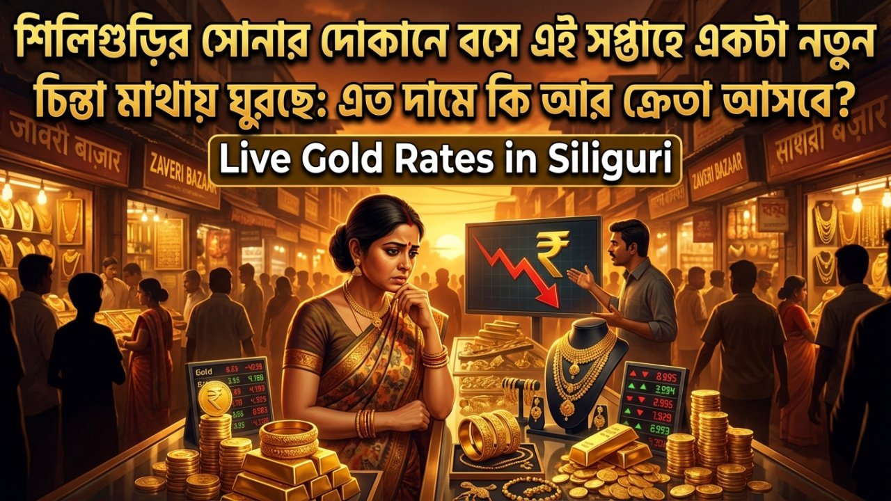 শিলিগুড়ির সোনার দোকানে বসে এই সপ্তাহে একটা নতুন চিন্তা মাথায় ঘুরছে: এত দামে কি আর ক্রেতা আসবে?