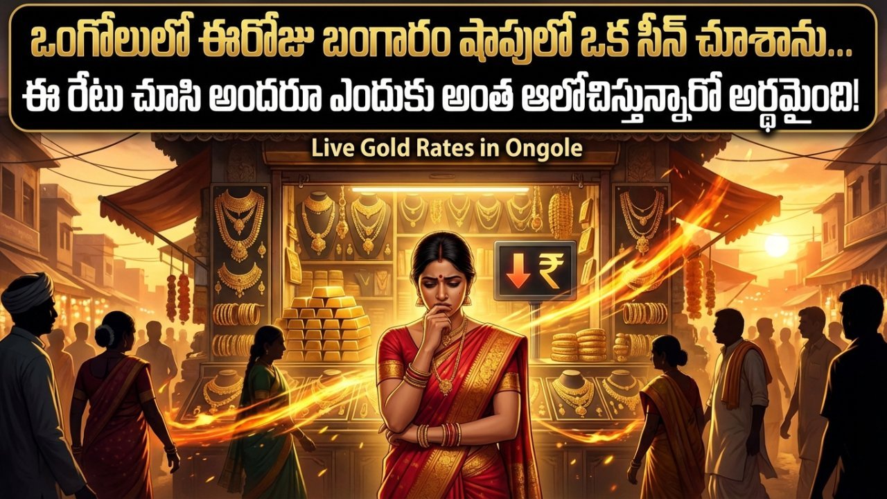 ఒంగోలులో ఈరోజు బంగారం షాపులో ఒక సీన్ చూశాను... ఈ రేటు చూసి అందరూ ఎందుకు అంత ఆలోచిస్తున్నారో అర్థమైంది!