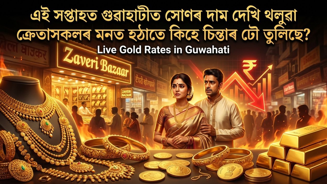 এই সপ্তাহত গুৱাহাটীত সোণৰ দাম দেখি থলুৱা ক্ৰেতাসকলৰ মনত হঠাতে কিহে চিন্তাৰ ঢৌ তুলিছে?