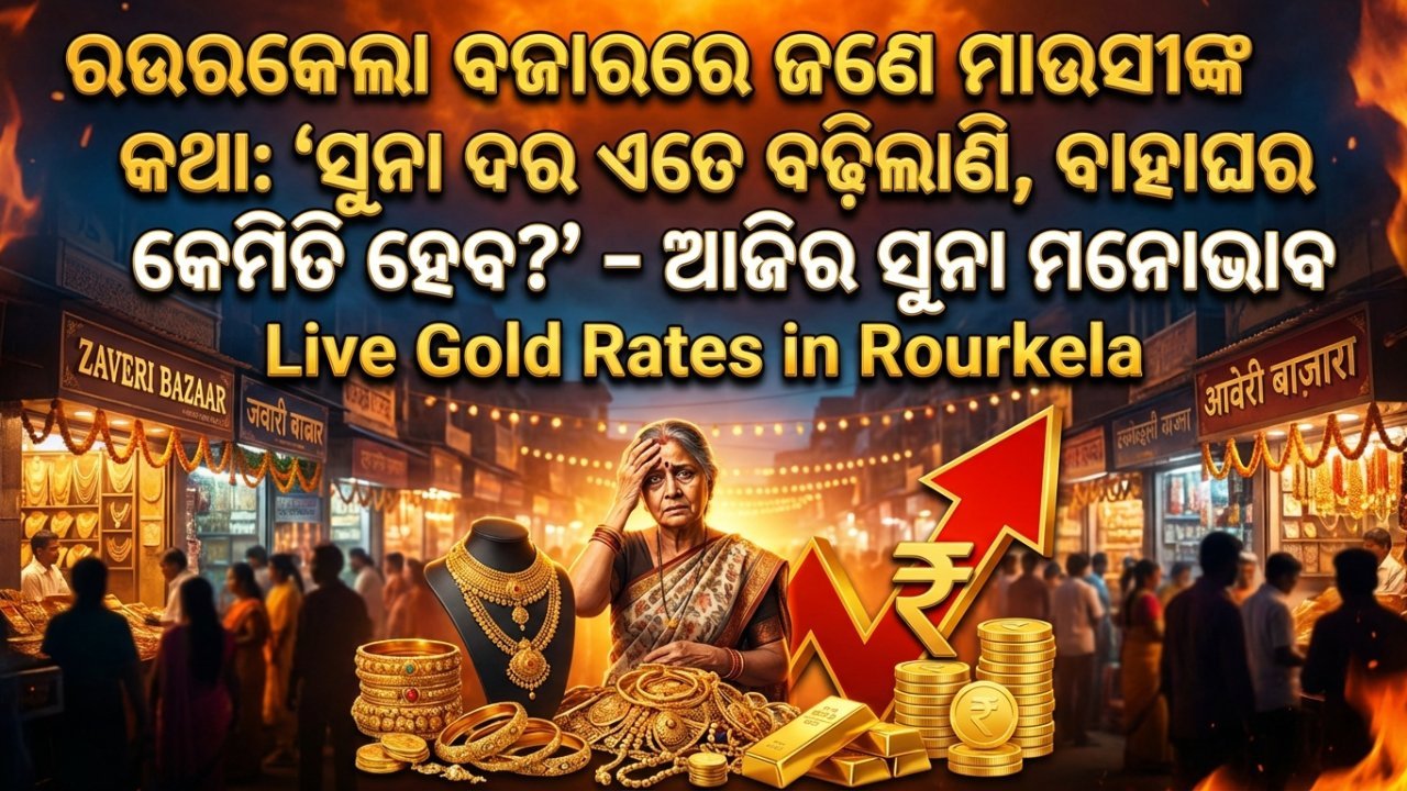 ରଉରକେଲା ବଜାରରେ ଜଣେ ମାଉସୀଙ୍କ କଥା: 'ସୁନା ଦର ଏତେ ବଢ଼ିଲାଣି, ବାହାଘର କେମିତି ହେବ?' – ଆଜିର ସୁନା ମନୋଭାବ