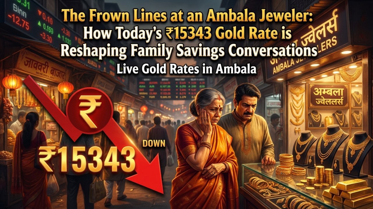 The Frown Lines at an Ambala Jeweler: How Today's ₹15343 Gold Rate is Reshaping Family Savings Conversations