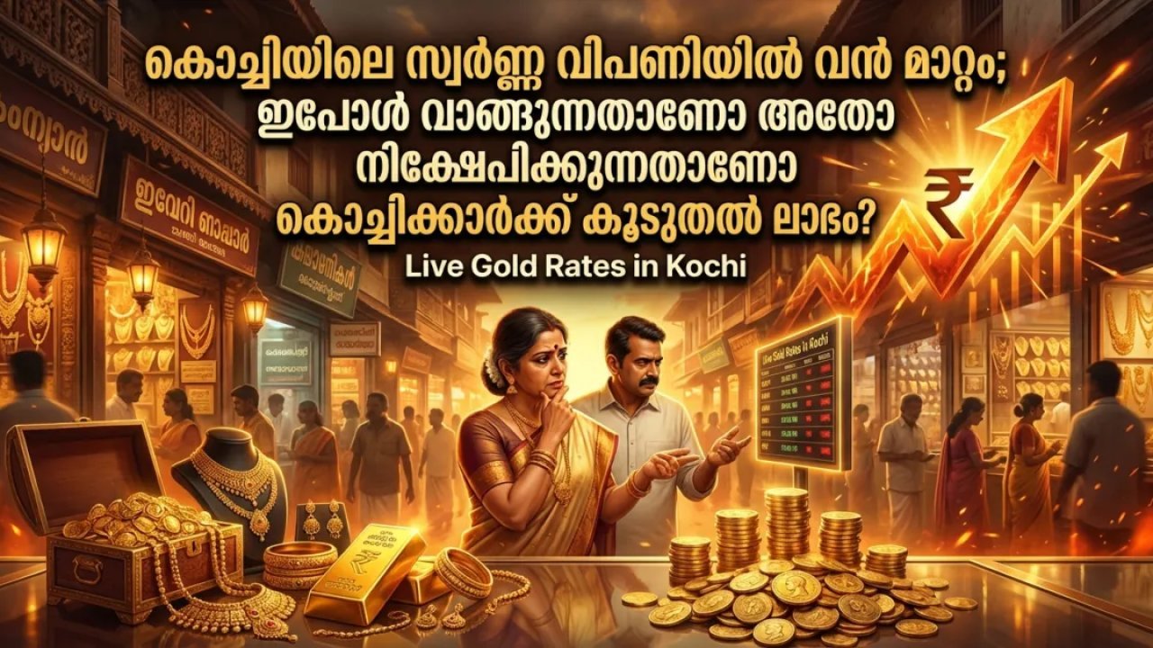 കൊച്ചിയിലെ സ്വർണ്ണ വിപണിയിൽ വൻ മാറ്റം; ഇപ്പോൾ വാങ്ങുന്നതാണോ അതോ നിക്ഷേപിക്കുന്നതാണോ കൊച്ചിക്കാർക്ക് കൂടുതൽ ലാഭം?