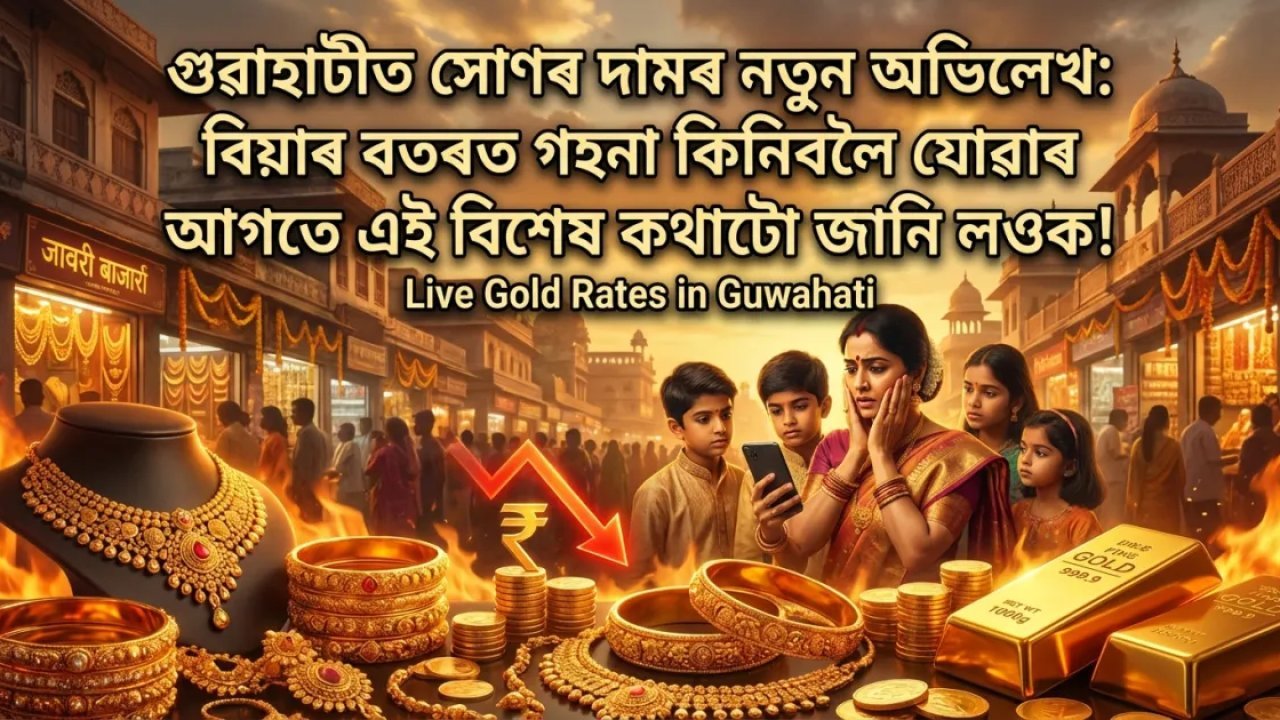 গুৱাহাটীত সোণৰ দামৰ নতুন অভিলেখ: বিয়াৰ বতৰত গহনা কিনিবলৈ যোৱাৰ আগতে এই বিশেষ কথাটো জানি লওক!