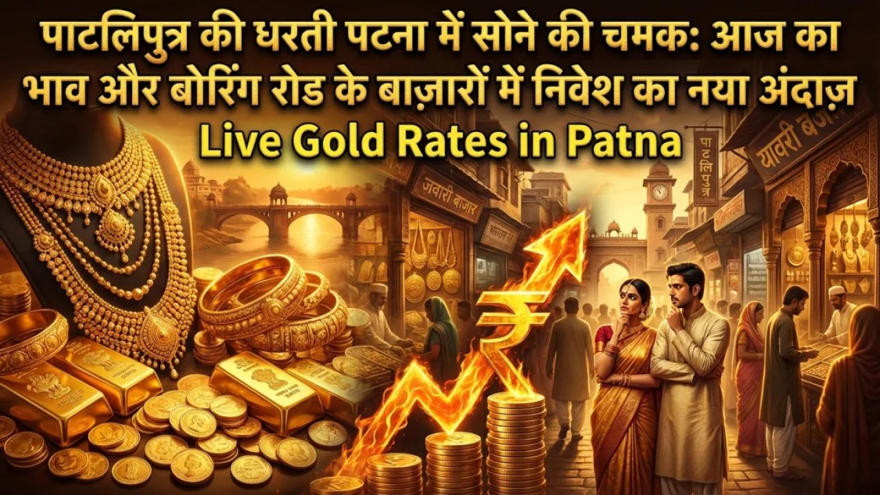 पाटलिपुत्र की धरती पटना में सोने की चमक: आज का भाव और बोरिंग रोड के बाज़ारों में निवेश का नया अंदाज़