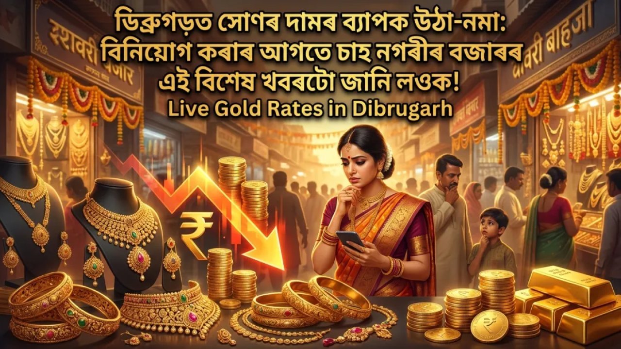 ডিব্ৰুগড়ত সোণৰ দামৰ ব্যাপক উঠা-নমা: বিনিয়োগ কৰাৰ আগতে চাহ নগৰীৰ বজাৰৰ এই বিশেষ খবৰটো জানি লওক!