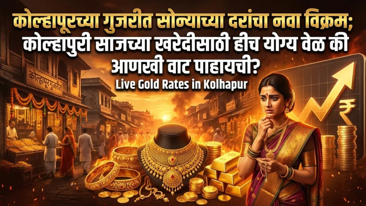 कोल्हापूरच्या गुजरीत सोन्याच्या दरांचा नवा विक्रम; कोल्हापुरी साजाच्या खरेदीसाठी हीच योग्य वेळ की आणखी वाट पाहायची?