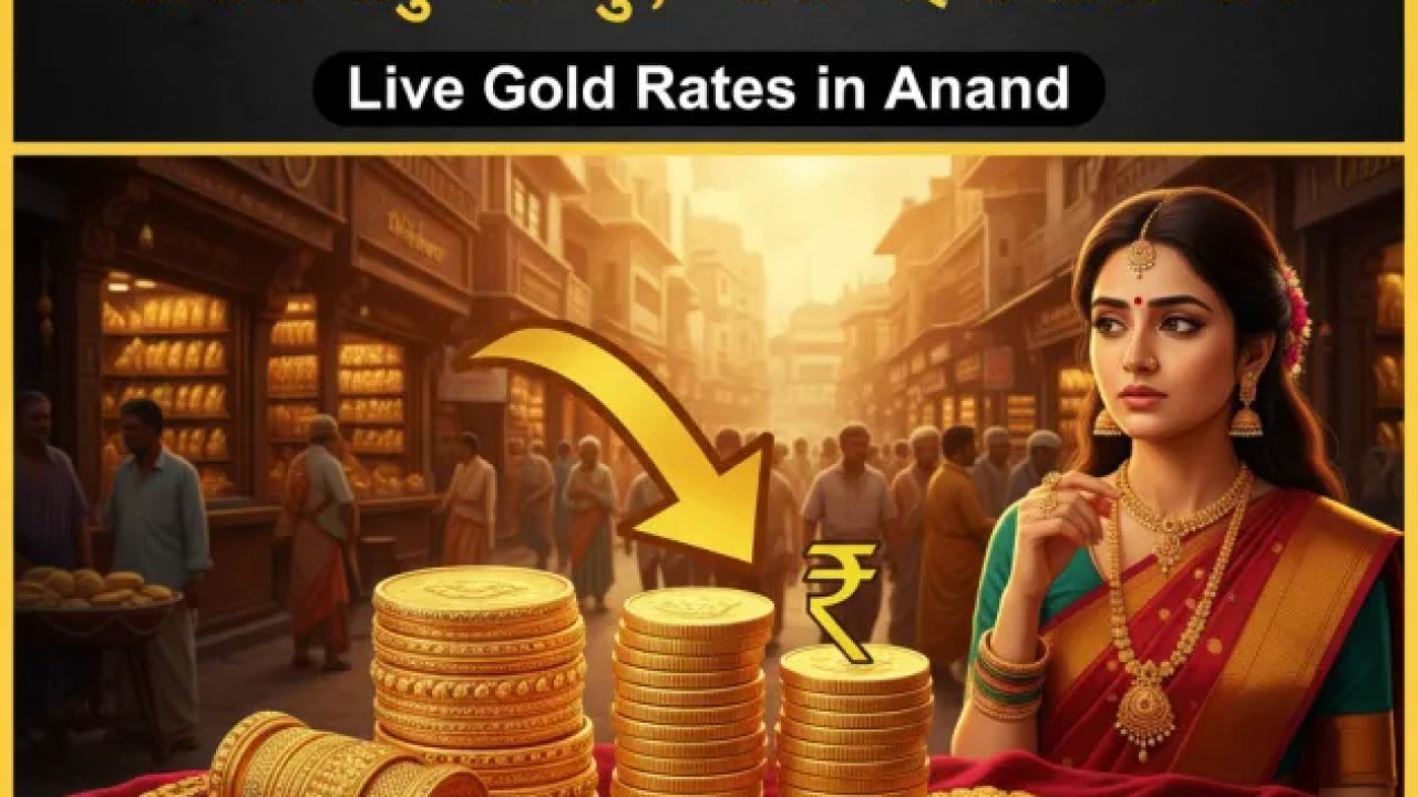 ચરોતરના સુવર્ણપ્રેમીઓ માટે મોટા સમાચાર: આણંદના ઝવેરી બજારમાં સોનાના ભાવમાં મોટું ગાબડું, જાણો આજનો તાજો ભાવ