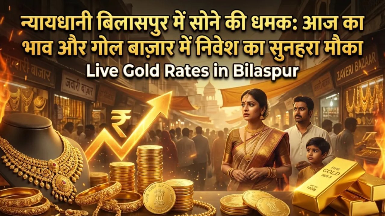 न्यायधानी बिलासपुर में सोने की धमक: आज का भाव और गोल बाज़ार में निवेश का सुनहरा मौका