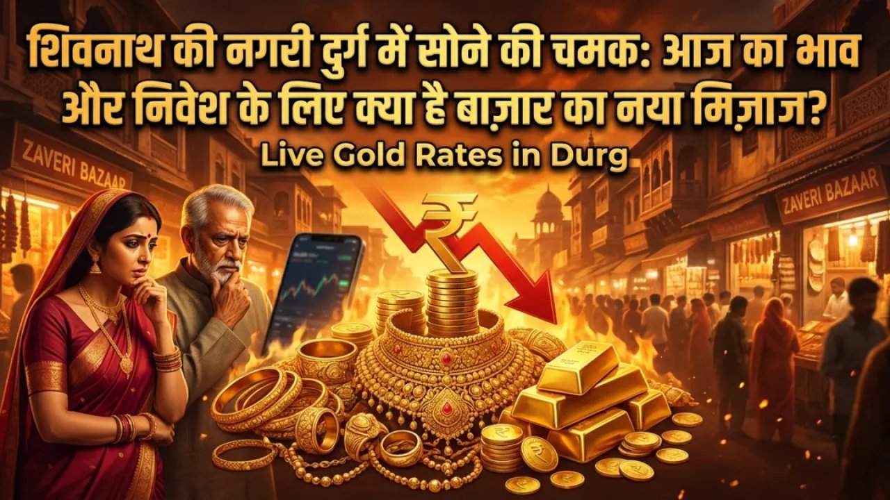 शिवनाथ की नगरी दुर्ग में सोने की चमक: आज का भाव और निवेश के लिए क्या है बाज़ार का नया मिज़ाज?