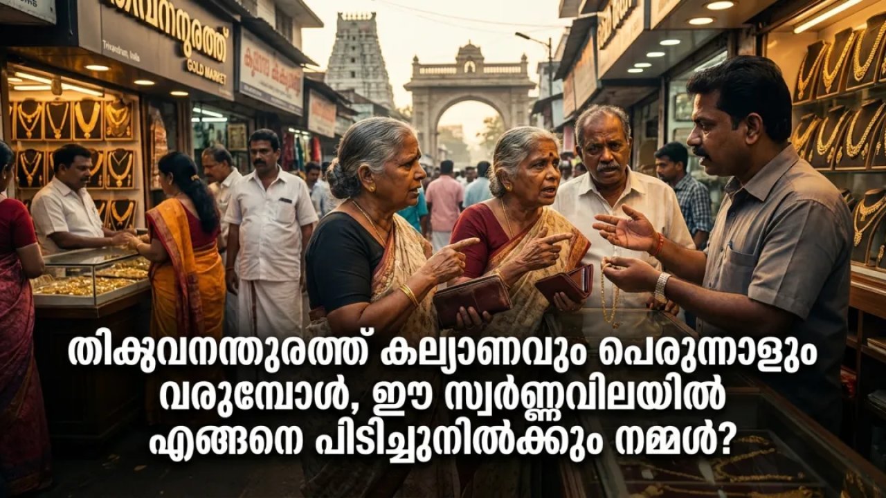 തിരുവനന്തപുരത്ത് കല്യാണവും പെരുന്നാളും വരുമ്പോൾ, ഈ സ്വർണ്ണവിലയിൽ എങ്ങനെ പിടിച്ചുനിൽക്കും നമ്മൾ?