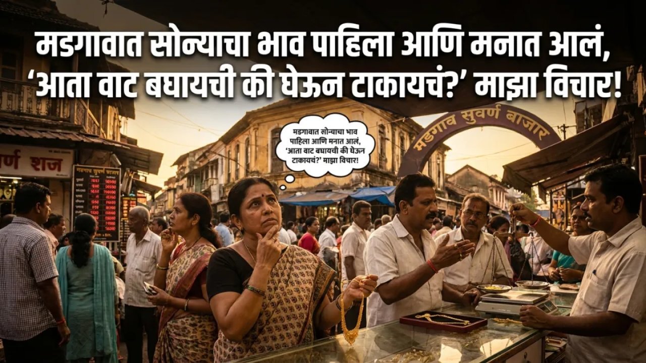 मडगावात सोन्याचा भाव पाहिला आणि मनात आलं, 'आता वाट बघायची की घेऊन टाकायचं?' माझा विचार!