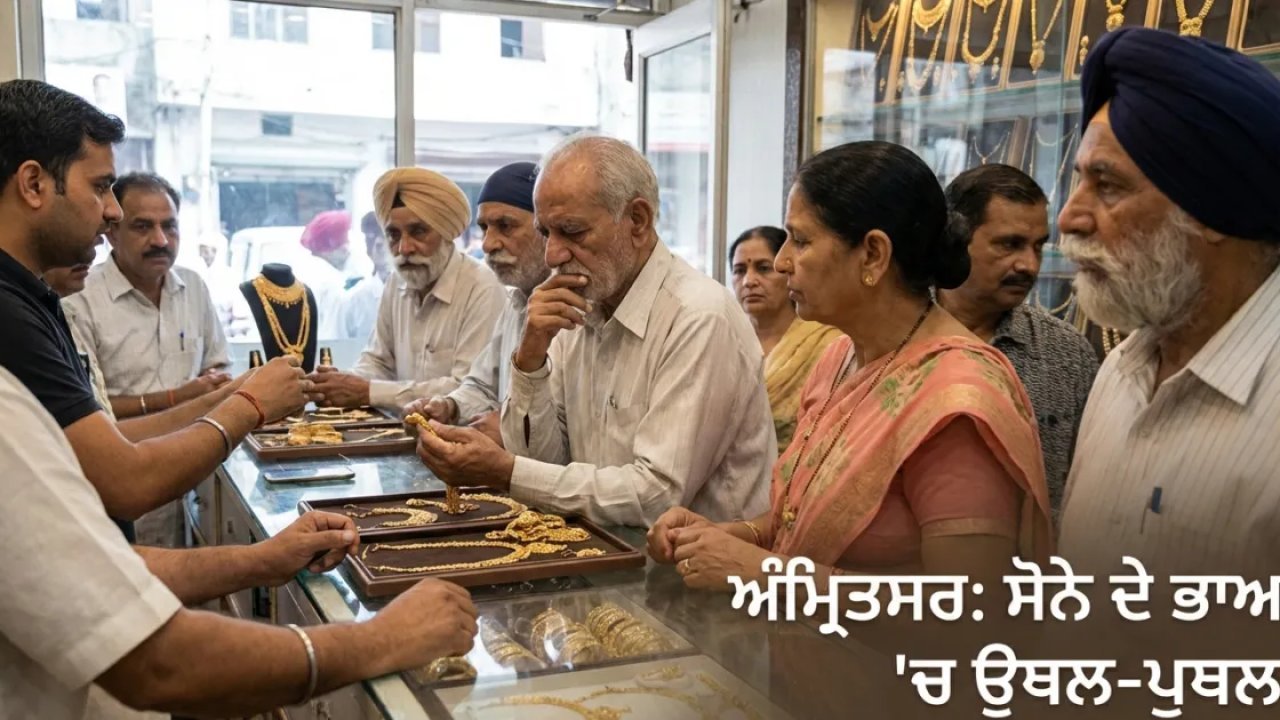 ਅੰਮ੍ਰਿਤਸਰ ਵਿੱਚ ਵਿਆਹ ਵਾਲੇ ਘਰ ਦੀ ਗੱਲ: ਅੱਜ ₹14489 ਰੇਟ ਦੇਖ ਕੇ ਸੋਨਾ ਖਰੀਦੀਏ ਜਾਂ ਉਡੀਕੀਏ?