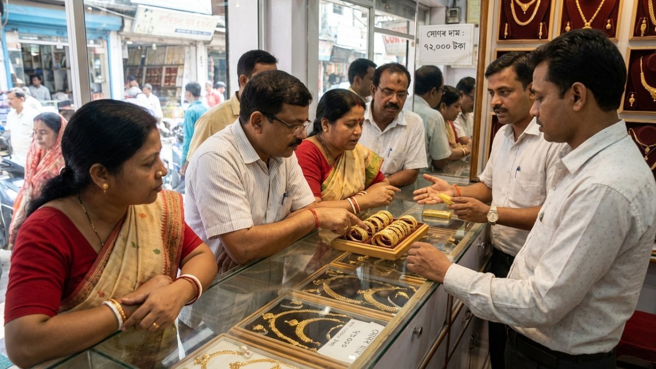 গুৱাহাটীত বহুত দিনৰ পৰা সোণ কিনি থকা মানুহবোৰে আজিৰ দামটো কিয় বুজি পোৱা নাই?