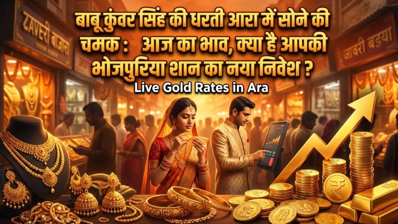 बाबू कुंवर सिंह की धरती आरा में सोने की चमक: आज का भाव, क्या है आपकी भोजपुरिया शान का नया निवेश?