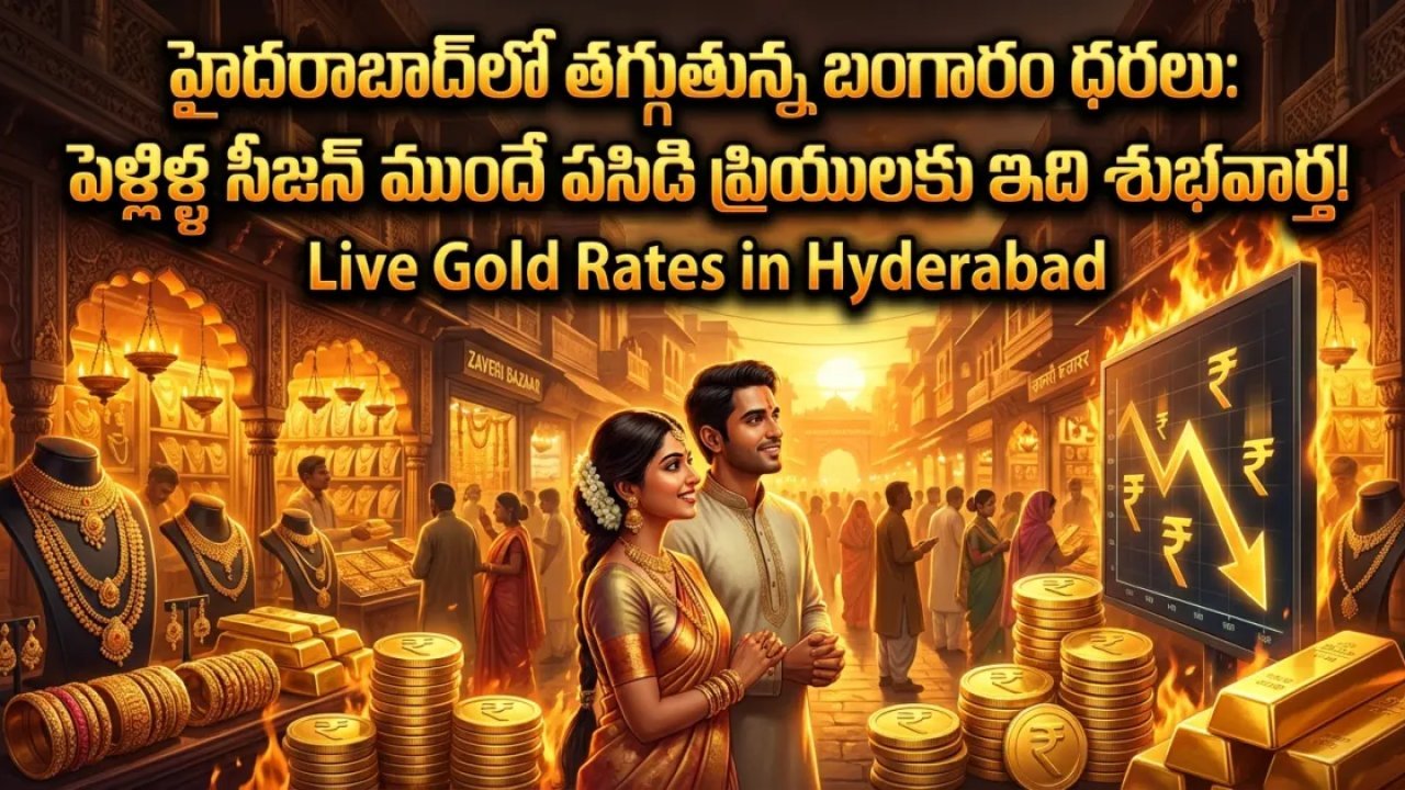హైదరాబాద్‌లో తగ్గుతున్న బంగారం ధరలు: పెళ్లిళ్ల సీజన్ ముందే పసిడి ప్రియులకు ఇది శుభవార్త!