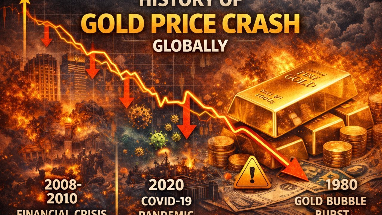 History of gold price crash globally